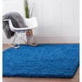 thumbnail image 1 of Super Area Rugs, Cozy Plush Solid Blue Shag Rug, 2' x 3', 1 of 5