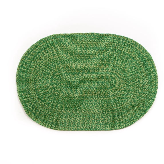 Super Area Rugs Farmhouse Braided Rug Green Multicolor 4' x 6' 4' x 6' Green