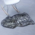 thumbnail image 1 of Super Area Rugs, Genuine Australian Sheepskin Gray Rug, Single Pelt, 2ft. X 3ft., 1 of 5