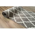 thumbnail image 1 of Super Area Rugs, Metro Stain-Resistant Gray Trellis Rug, 2' 8" X 8', 1 of 2