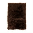 thumbnail image 1 of Super Area Rugs Plush 6 by 9 Ft Faux Sheepskin Fur Shag Rug, Dark Brown, 1 of 5
