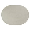 thumbnail image 1 of Super Area Rugs Tri-Color Braided Cotton Farmhouse Rug Yellow,White,Gray 5' x 7' 5' x 8' Indoor, Handmade Oval, 1 of 3