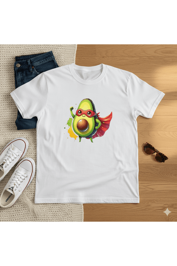 Super Avocado Hero T-Shirt Funny Superhero Avocado, for men & women, S-5XL