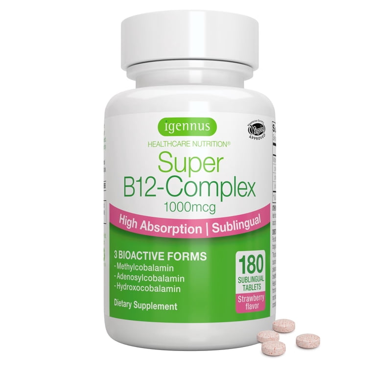 Igennus, Vitamin B12 Complex, Sublingual, Vegan, 180 Servings