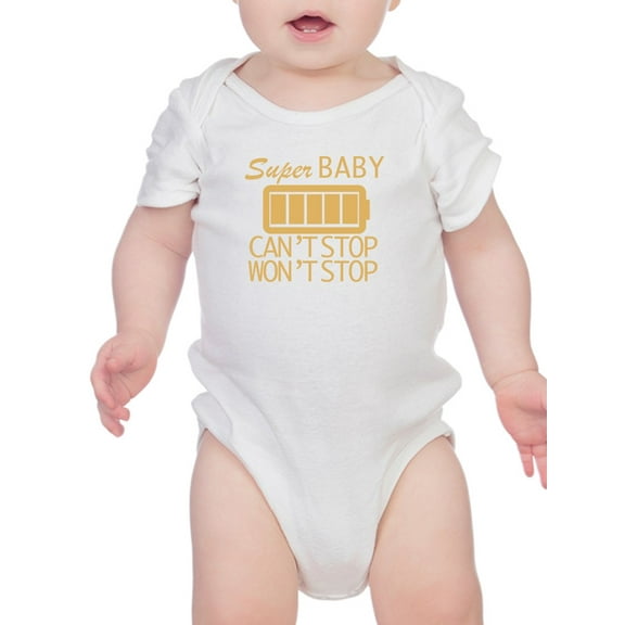Super Baby Wont Stop Infant Bodysuit,  Newborn
