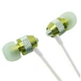 thumbnail image 1 of Super Bass Noise-Isolation Metal 3.5mm Stereo Earbuds/ Headset/ Handsfree for BLU Vivo 8, Grand XL LTE, S1, R2 LTE, R2, Tank Xtreme Pro, R1 Plus,Tank Xtreme 5.0, Dash L3 (Green) - w/ Mic, 1 of 3
