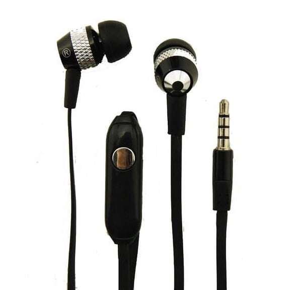 Super Bass Noise-Isolation Stereo Earbuds/ Earphones for Oppo F19 Pro+ 5G, F19 Pro, Reno5 Lite, F, K, A35, A16K, A15s, A5, A9x,A9, A7n, A5s,AX5s,F11,F11 Pro (Black) - w/ Mic