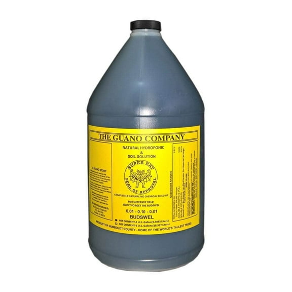 Super Bat Budswel Hydroponic Soil Organic Nutrient, 1 Gallon GUBS128CA