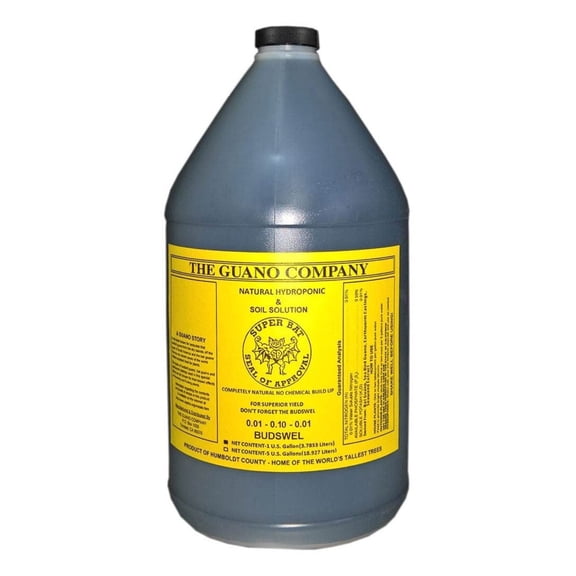 Super Bat Budswel Hydroponic Soil Organic Nutrient, 1 Gallon GUBS128CA