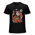 thumbnail image 1 of Super Bear Men’s Graphic T-shirt Vintage Short Sleeve Sport Tee Black S, 1 of 5