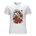 thumbnail image 1 of Super Bear Men’s T-Shirt 100% Cotton Casual Short Sleeve Tops Gift Tee White XL, 1 of 5