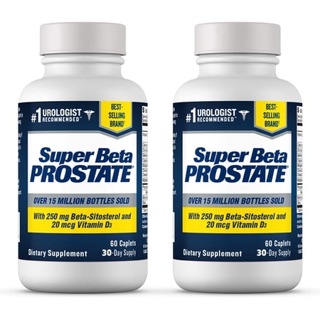 Super Beta Prostate Urologist Recommended Prostate Supplement for Men, Caplets, 60 Ct - 2 Pack *EN