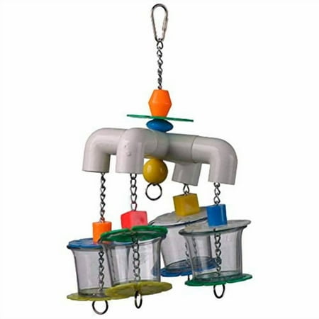 Super Bird Creations 12 by 7-Inch 4 Way Forager Bird Toy, Large
