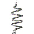 thumbnail image 1 of Super Bird Creations SB326 Large to XL Bungee Bird Toy - Rope Perch for Amazons, African Greys, Cockatoos, Parrots - Colorful Hanging Perch - Enriching Bungee Toy for Large/XL Birds & in Bird Cages, 1 of 7