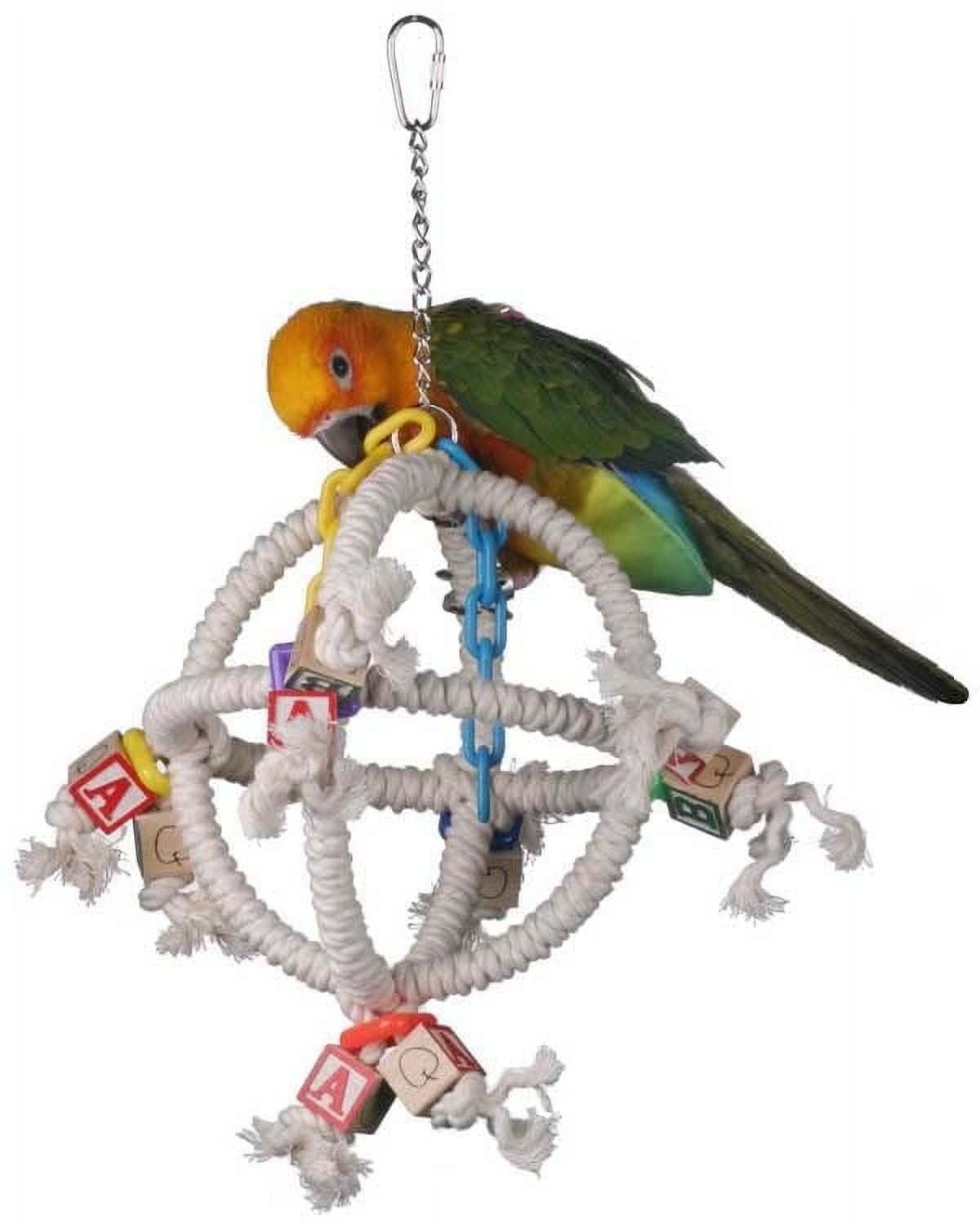 Super Bird Creations SB445 Orbiter Bird Toy for Parrots, Parrotlets ...