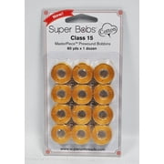 Super Bobs MasterPiece Cotton 80yd Prewound Bobbins 12ct Class 15 Wheat Fields