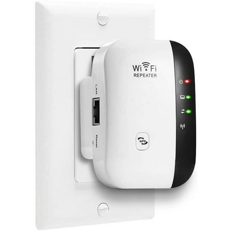 WiFi Range Extender 300Mbps Wireless Repeater Internet Signal Booster  2.4GHz Amplifier for High Speed Long Range Easily Set Up Support WEP/  WPA/WPA2/ WPA /WPA2 Extends WiFi to Home Devices 
