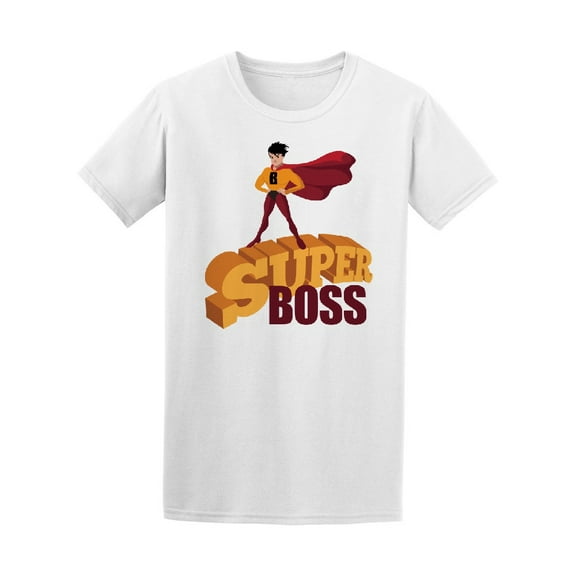 Super Boss, Superhero Graphic T-Shirt Men -Image by Shutterstock, Male x-Large