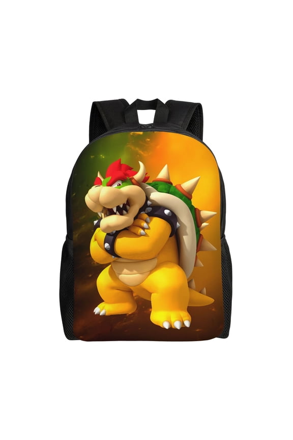 Super Bow-ser Backpack,3d Print Laptop Backpack Lightweight Casual Daypack Bookbag Multi-Function Travel Backpack