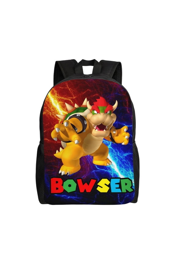 Super Bow-ser Backpack,3d Print Laptop Backpack Lightweight Casual Daypack Bookbag Multi-Function Travel Backpack