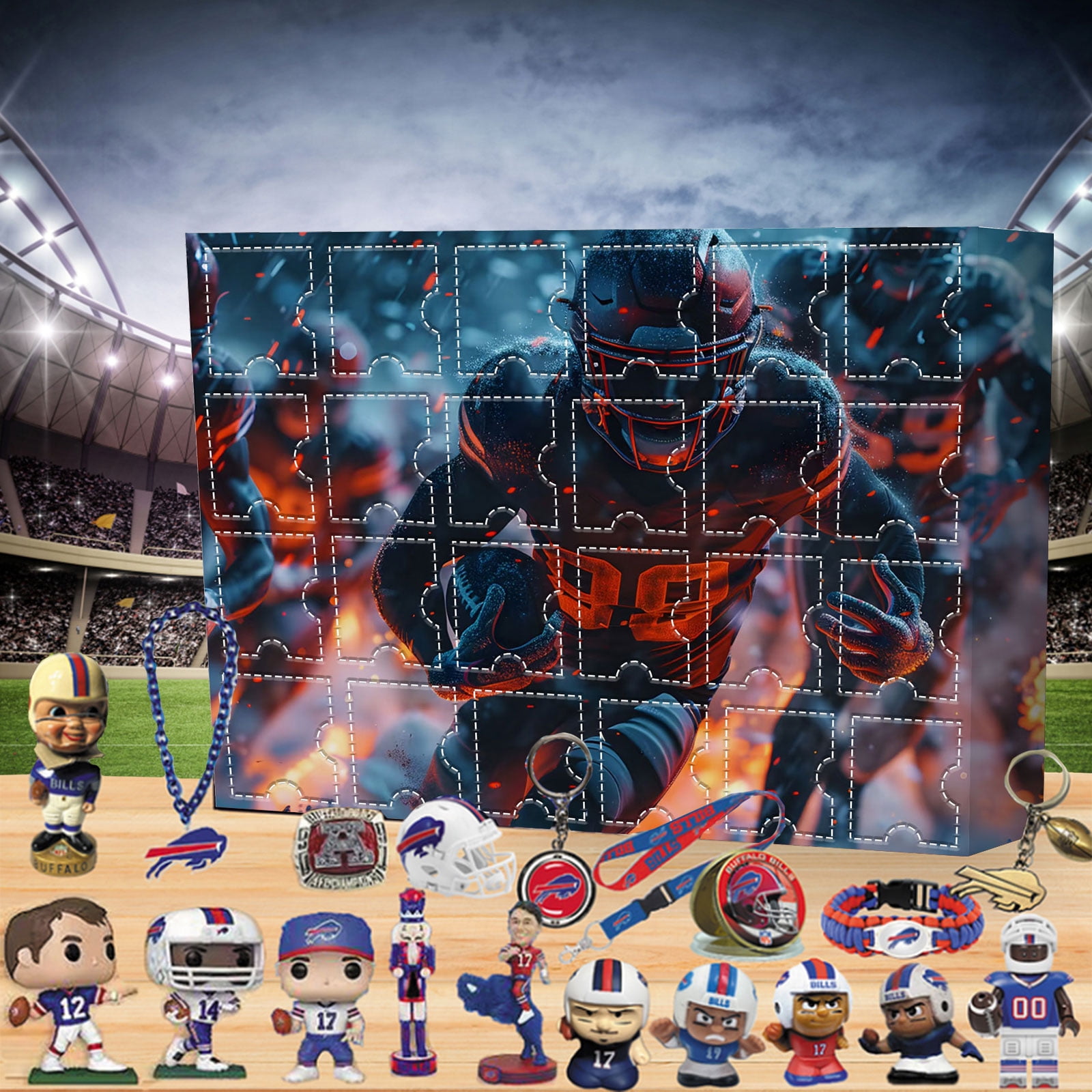 Super Bowl Advent Calendar Football Party Decorations Super Bowl, 24