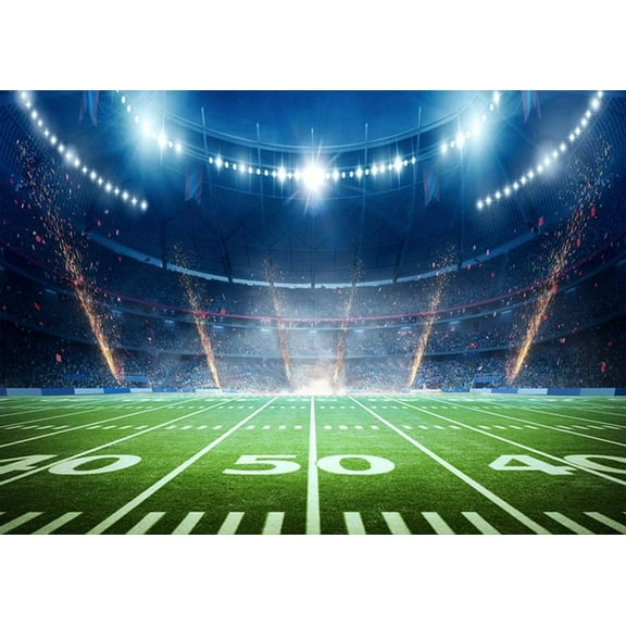 Super Bowl Backdrop Football Field Photography American Football Backdrop Size 24''x36''-Gategoo