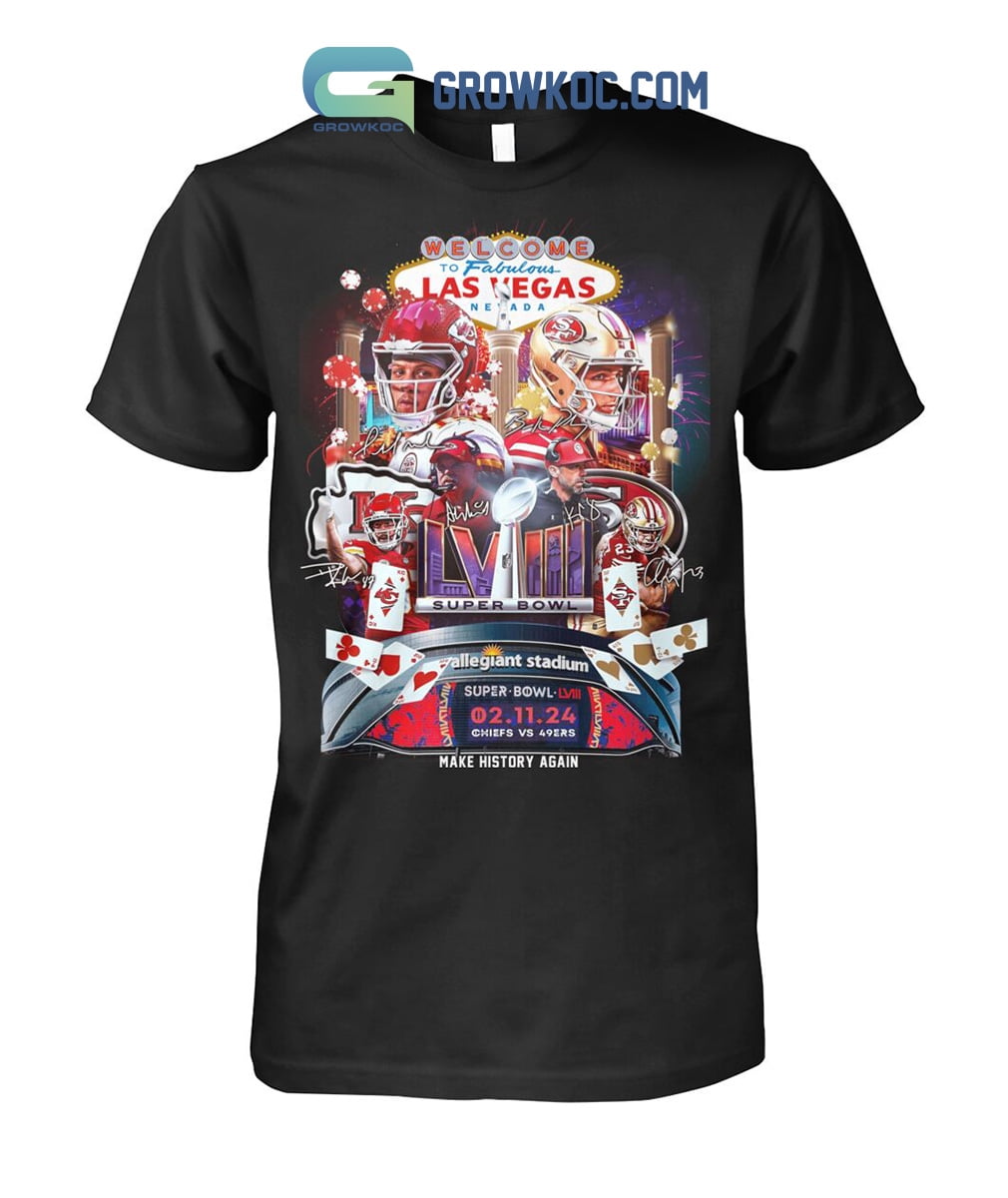 Super Bowl LVIII 2024 To Las Vegas Neveda T Shirt