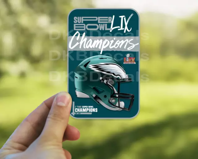 Super Bowl Lix Champions Philadelphia Ea.Gles - Sticker Phone Decal ...