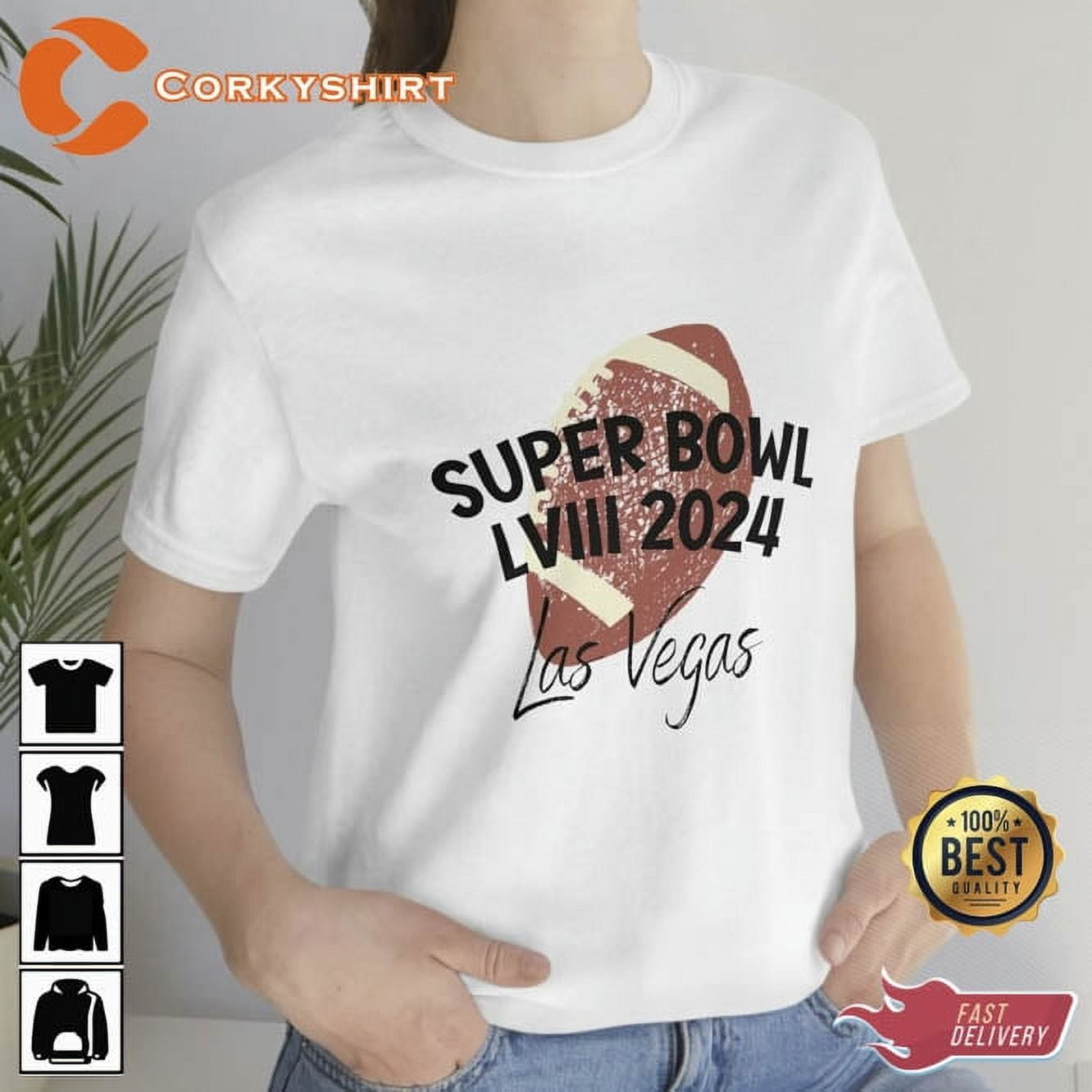 Super Bowl Lviii 2024 Las Vegas Footballtee Shirt