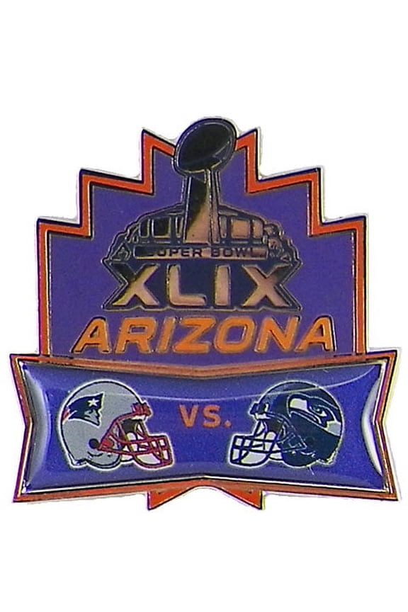 Super Bowl XLIX (49) Patriots vs. Seahawks Dueling Pin