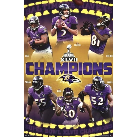 Super Bowl XLVII - Champs Poster Print (24 x 36)