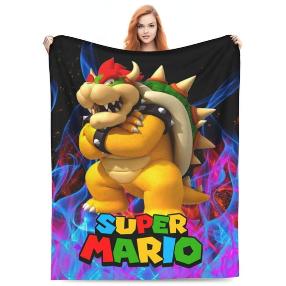 Super Bowser Blankets Flannel Fleece Warm Soft Throw Blanket For Couch Sofa Bed Living Room All Season Decor Gift 40"X30"