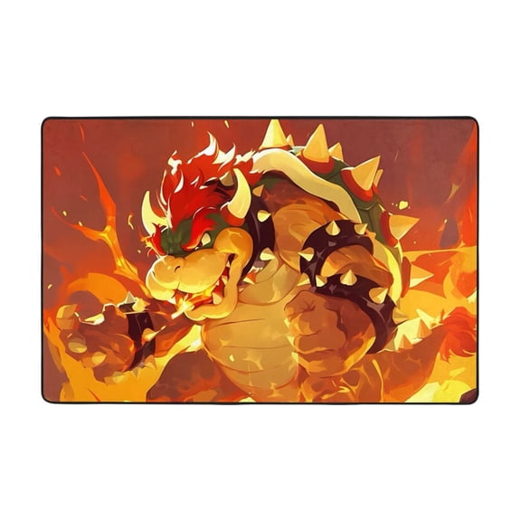 Super Bowser Rugs Washable Cover Floor Rug Carpets Bathroom Decorations For Kitchen Bedroom Indoor 36"X24"