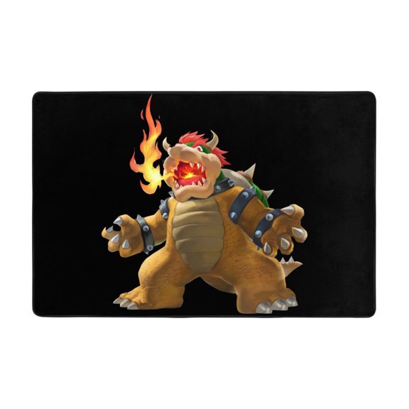 Super Bowser Rugs Washable Cover Floor Rug Carpets Bathroom Decorations For Kitchen Bedroom Indoor 36"X24"