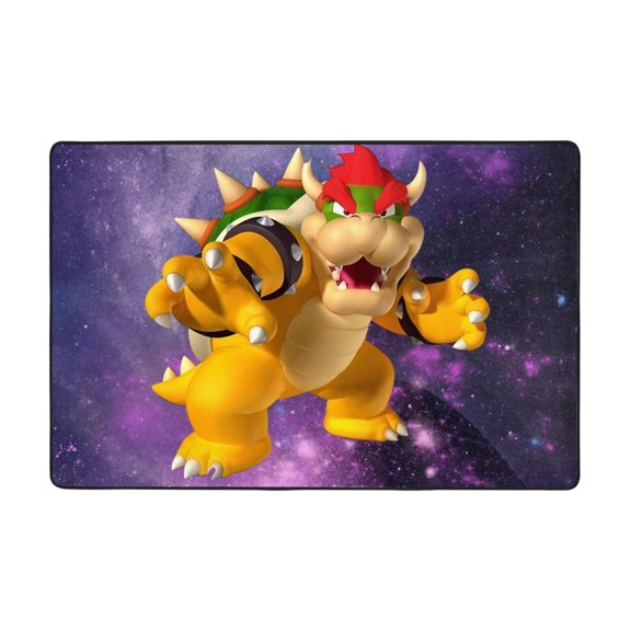 Super Bowser Rugs Washable Cover Floor Rug Carpets Bathroom Decorations For Kitchen Bedroom Indoor 36"X24"