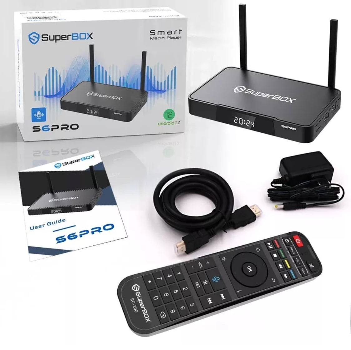 Super Box S6 PRO 2025 Fully Loaded with 4G+128GB Storage, Latest