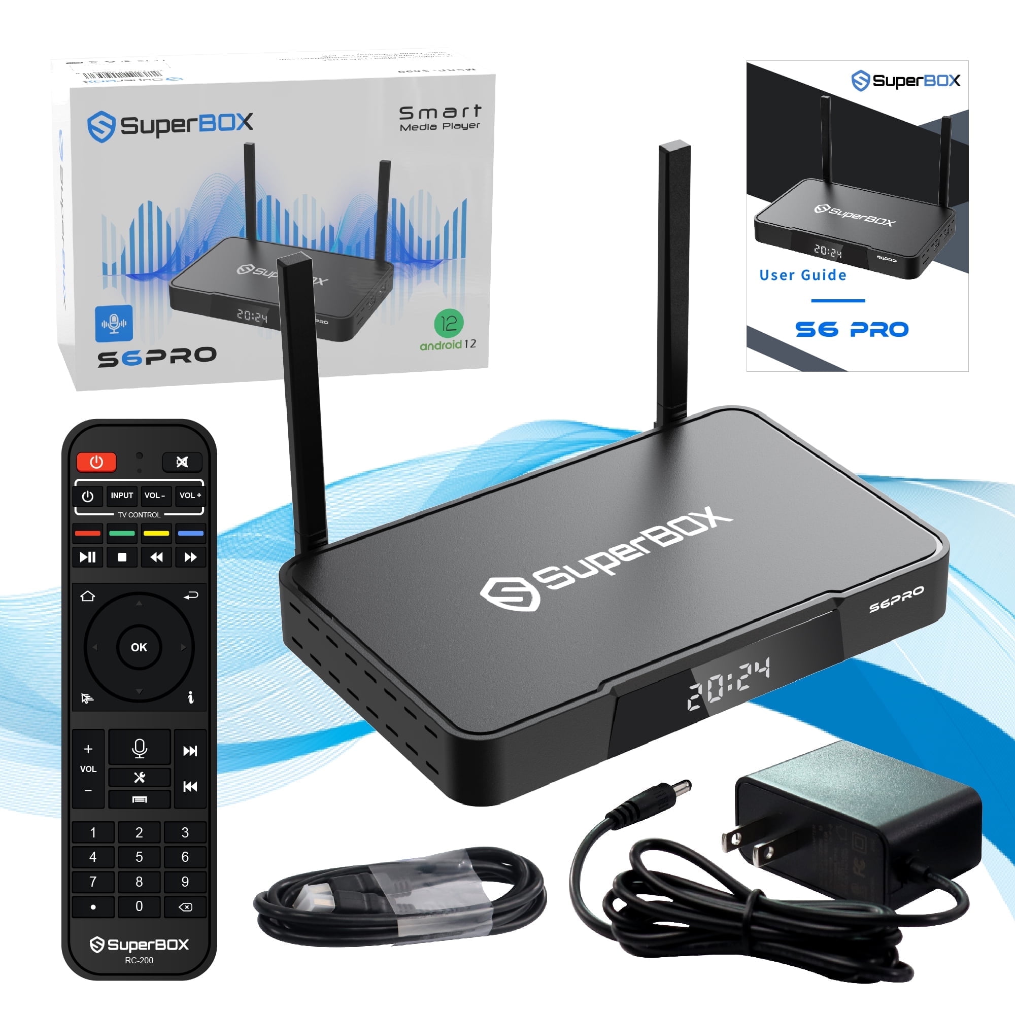 Besttop SuperBox S6 Pro 2025, 6K Android TV Media Box, WiFi 6, 4GB
