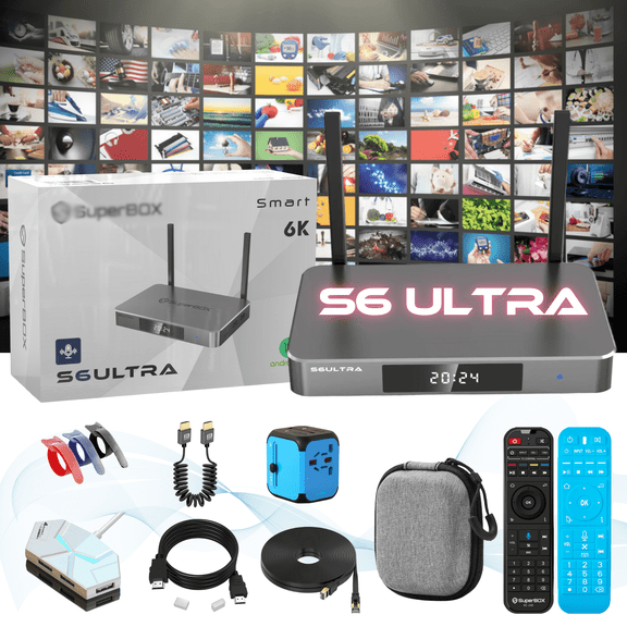 Super Box S6 Ultra 128GB Home Theater Memory System 6K HD 2026 New Upgrade,Supports computers, televisions, projectors, etc