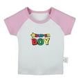 thumbnail image 1 of Super Boy Funny T shirt For Baby, Newborn Babies T-shirts, Infant Tops, 0-24M Kids Graphic Tees Clothing (Short Pink Raglan T-shirt, 12-18 Months), 1 of 4