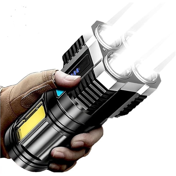 Super Bright 10000000Lm Torch Led Flashlight Usb Rechargeable Tactical Light