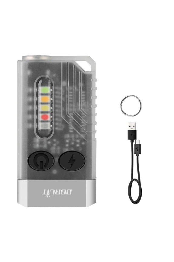 Super Bright 1000LM Mini Pocket LED Flashlight Magnetic Rechargeable Torch Fluorescent Keychain Lamp