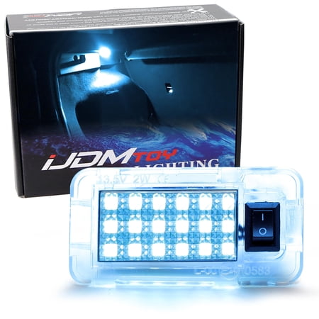 Super Bright 2W High Power Aqua Ice Blue Full LED Trunk Cargo Area Light w/Switch For Lexus, For Toyota, Powered by 18-SMD LED Diodes