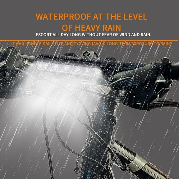 Super Bright 3250 Lumen LED Bike Light, USB Rechargeable Bicycle Headlight, Waterproof Daytime Running Light for Bike, MTB Off-Road & Commuter Cycling Safety