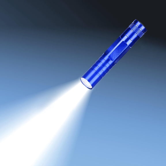 Super Bright 3W LED Flashlight High Powered Focus Torch for Outdoor Camping Hiking Emergency Handheld Mini Light with Aluminum Alloy Body One AA Battery