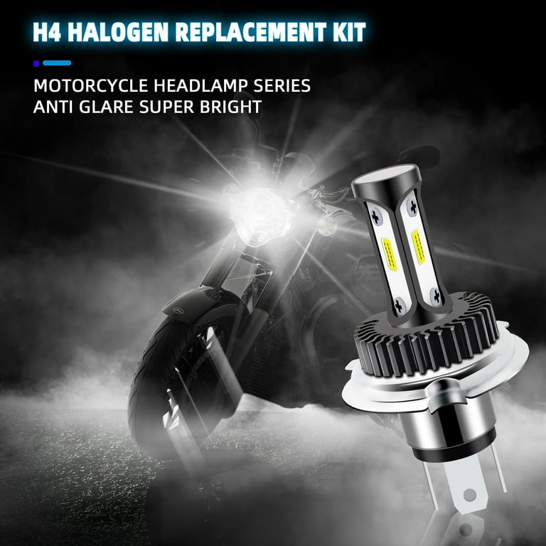 Super Bright H4 LED HeadLight Bulbs Conversion Kit 6000K White 9 60V Hi Lo Beam for Car Lamp Replacement