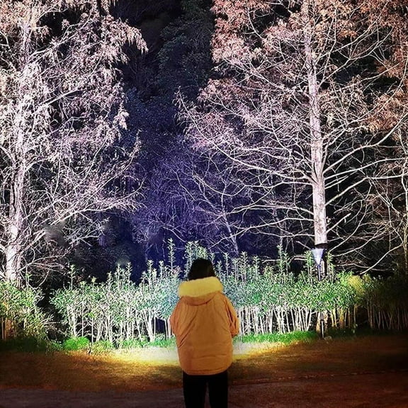 Super Bright Headlamp Rechargeable, 4.5x3.5x2.7inch High Power Headlights, Support Type-C Fast Charging, Yellow Light, Waterproof Spotlight Flashlight for Outdoor Fishing Camping Hiking(A)