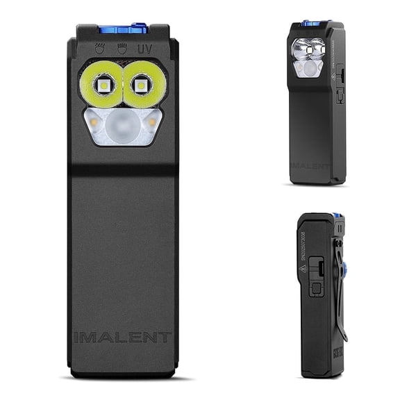 IMALENT Super Bright Rechargeable EDC Flashlight GR36 - 2800 Lumens, 486m Throw, Aerospace Aluminum, IP56 Waterproof, 1900mAh Type-C, 3 Light Sources (1-Pack)