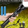 Super Bright LED Flashlight Tactical Zoom XHP70 P50 Rechargeable