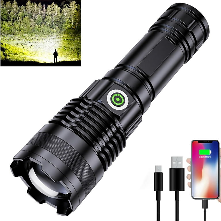 KELINFONG Rechargeable LED Flashlight - 1000 Lumens Super Bright, 3 Modes, Water Resistant