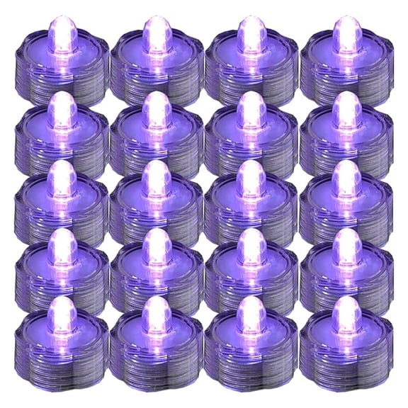 Super Bright LED Floral Tea Light Submersible Lights for Party Wedding (, 60 Pack)